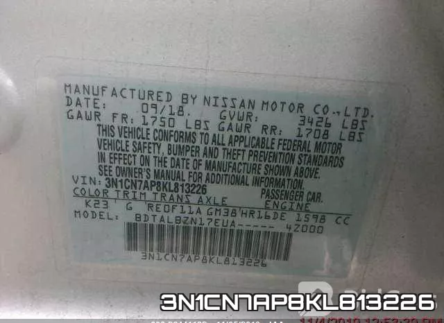 3N1CN7AP8KL813226 фото 10