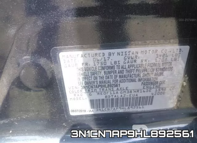 3N1CN7AP9HL892561 фото 10