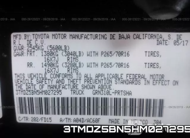 3TMDZ5BN5HM027295 фото 10