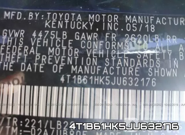 4T1B61HK5JU632176 фото 10