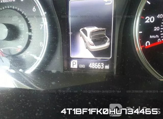 4T1BF1FK0HU734465 фото 8