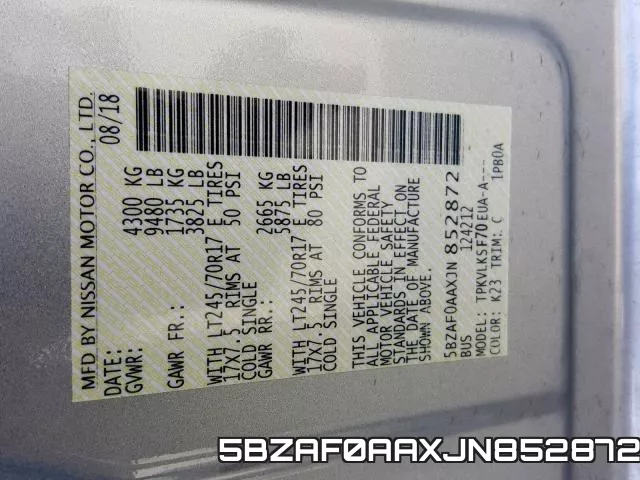 5BZAF0AAXJN852872 фото 2