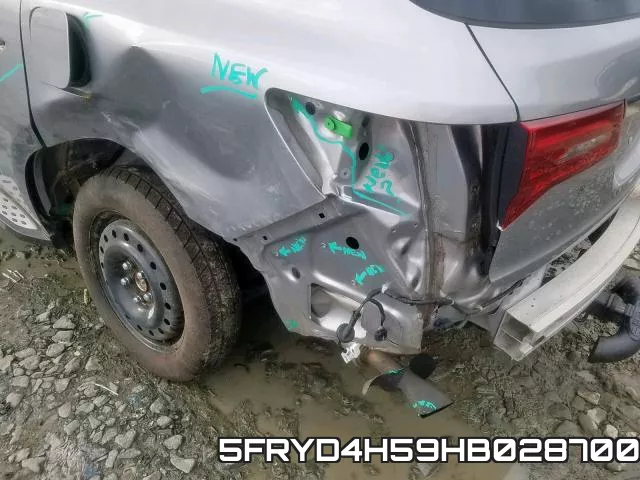 5FRYD4H59HB028700 фото 10