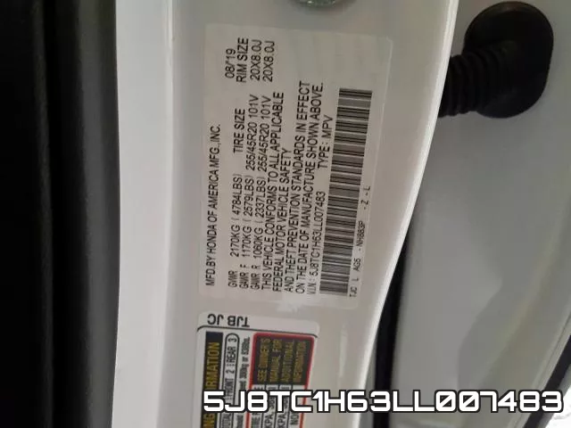5J8TC1H63LL007483 фото 2