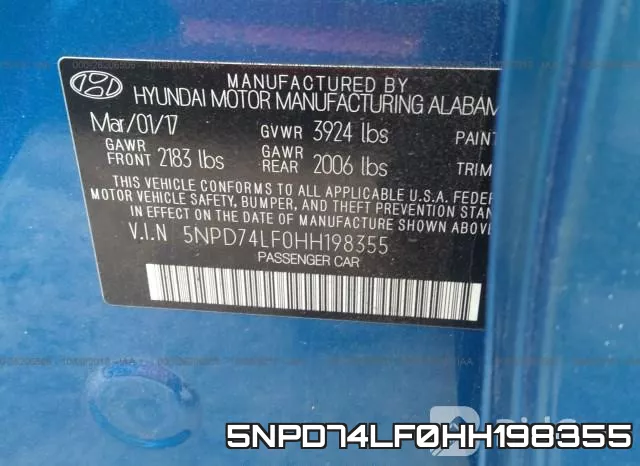 5NPD74LF0HH198355 фото 10