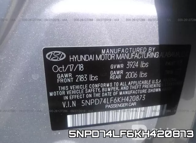 5NPD74LF6KH420873 фото 10