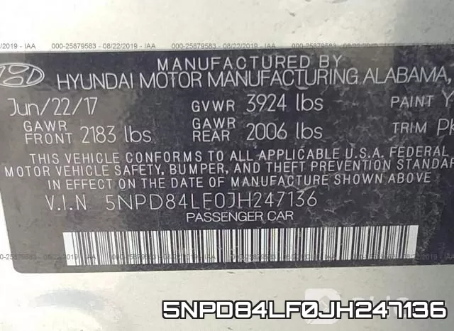 5NPD84LF0JH247136 фото 10