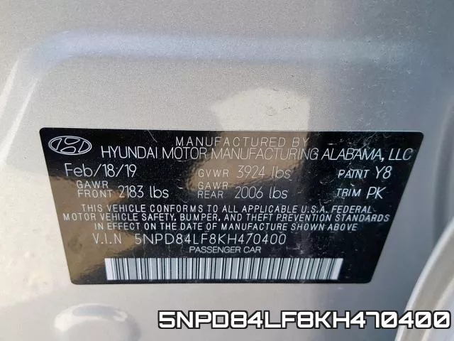 5NPD84LF8KH470400 фото 2