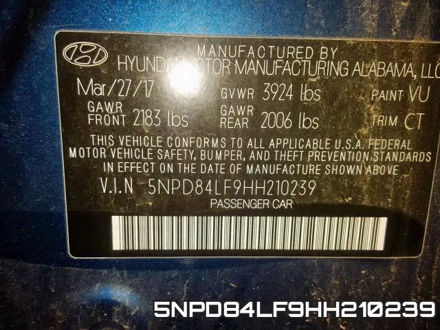 5NPD84LF9HH210239 фото 2