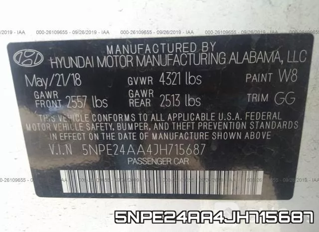 5NPE24AA4JH715687 фото 10