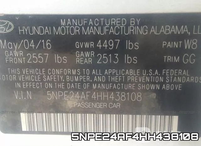 5NPE24AF4HH438108 фото 10