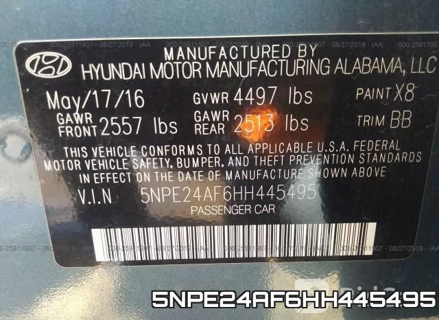 5NPE24AF6HH445495 фото 10