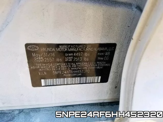 5NPE24AF6HH452320 фото 2