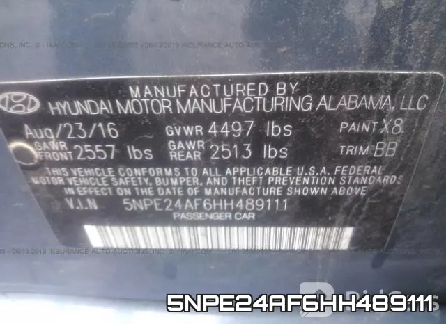 5NPE24AF6HH489111 фото 10