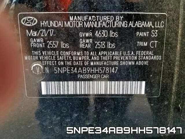 5NPE34AB9HH578147 фото 2