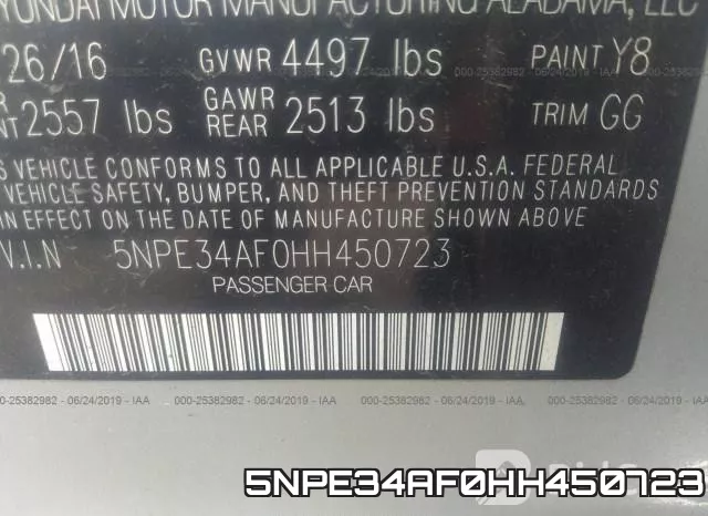 5NPE34AF0HH450723 фото 10