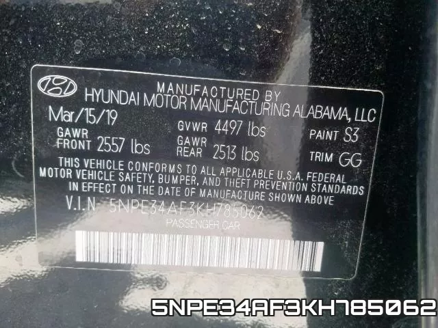 5NPE34AF3KH785062 фото 2