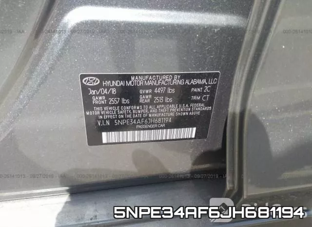 5NPE34AF6JH681194 фото 10