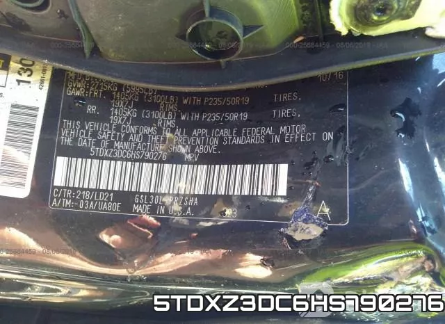 5TDXZ3DC6HS790276 фото 10