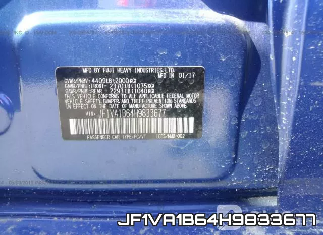 JF1VA1B64H9833677 фото 10