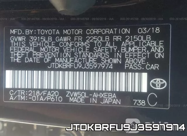 JTDKBRFU9J3597974 фото 10
