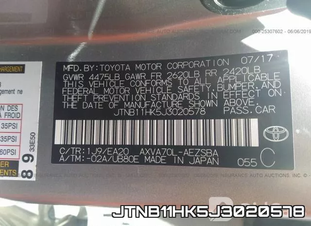 JTNB11HK5J3020578 фото 10