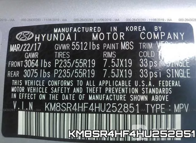 KM8SR4HF4HU252851 фото 10