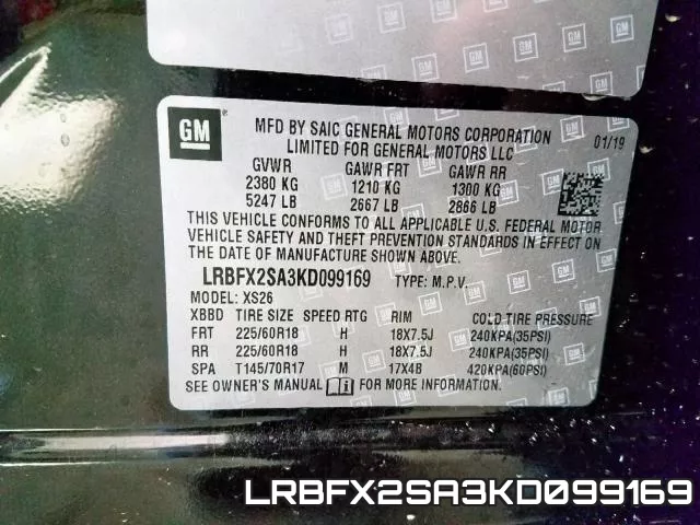 LRBFX2SA3KD099169 фото 2