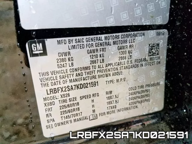 LRBFX2SA7KD021591 фото 2