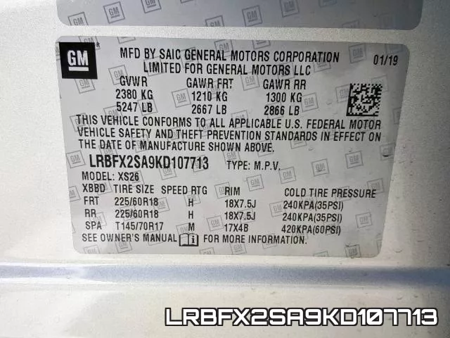LRBFX2SA9KD107713 фото 2