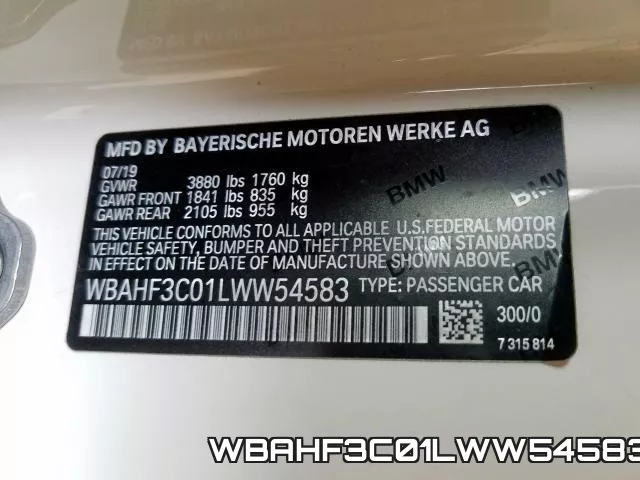 WBAHF3C01LWW54583 фото 2