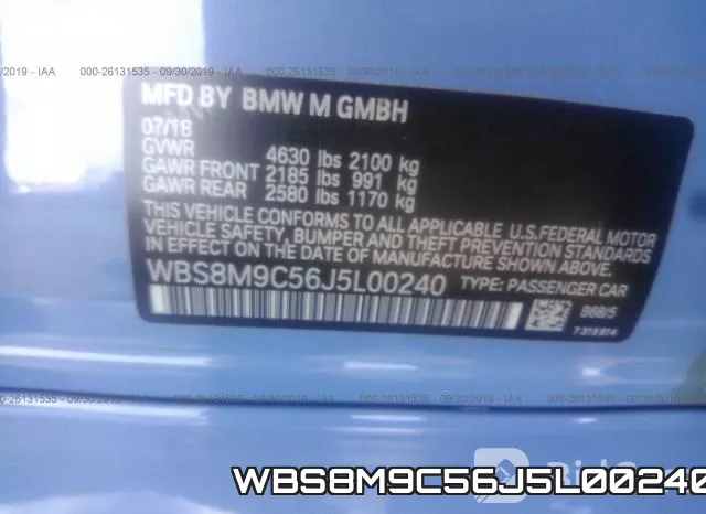 WBS8M9C56J5L00240 фото 10