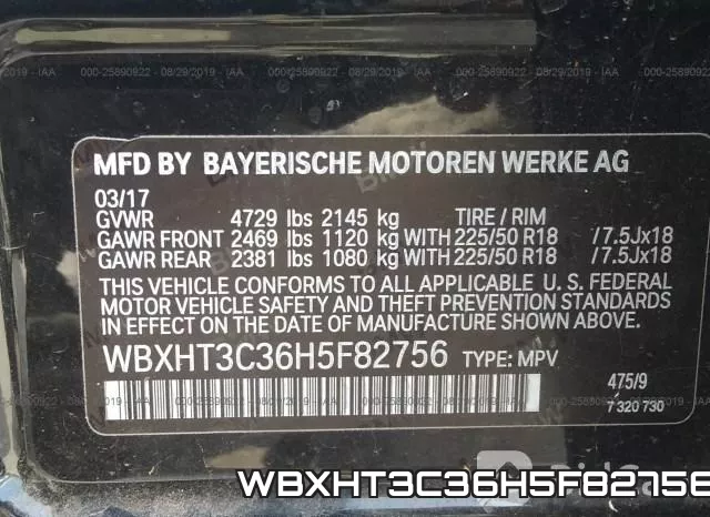 WBXHT3C36H5F82756 фото 10