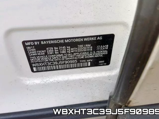 WBXHT3C39J5F90985 фото 2