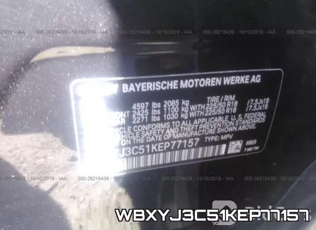WBXYJ3C51KEP77157 фото 10