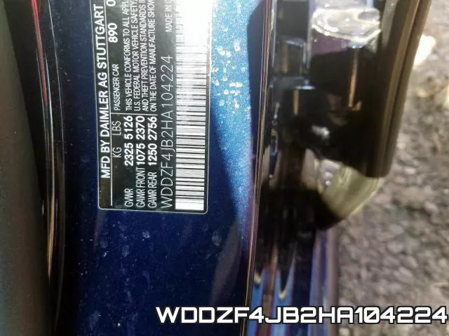 WDDZF4JB2HA104224 фото 2