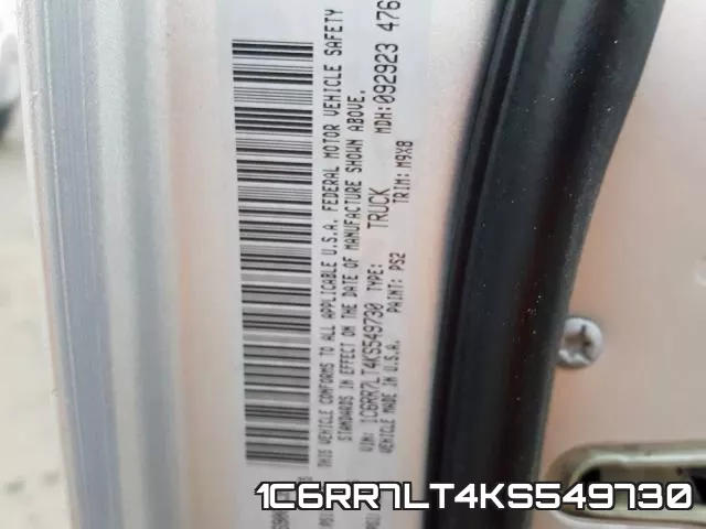 1C6RR7LT4KS549730 фото 2
