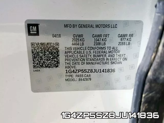1G4ZP5SZ8JU141836 фото 2