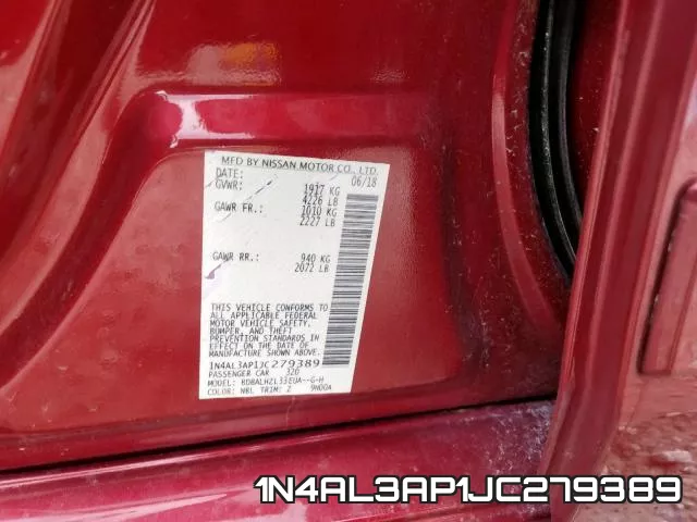 1N4AL3AP1JC279389 фото 2