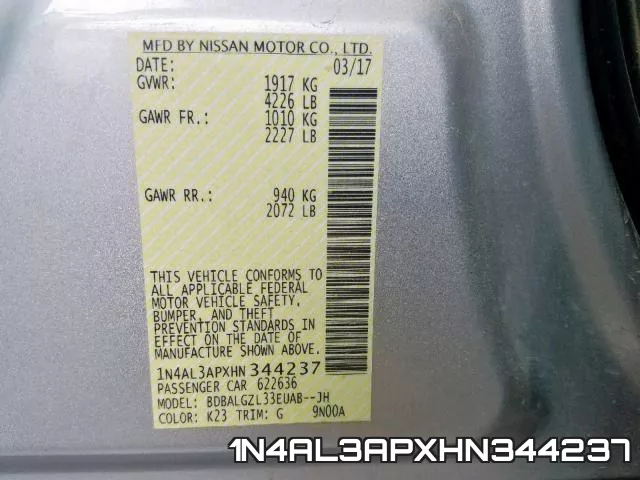 1N4AL3APXHN344237 фото 2