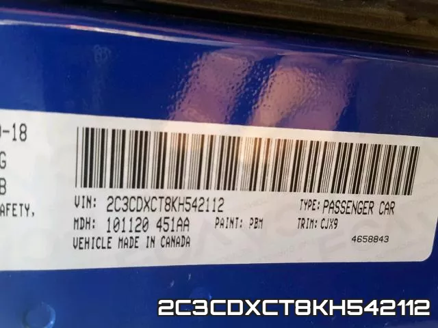 2C3CDXCT8KH542112 фото 2