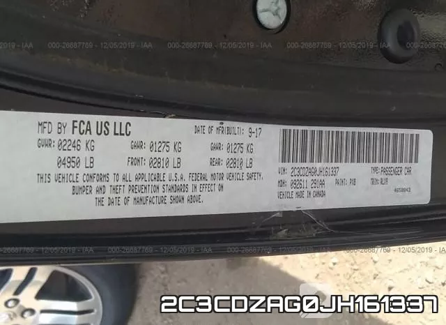 2C3CDZAG0JH161337 фото 10