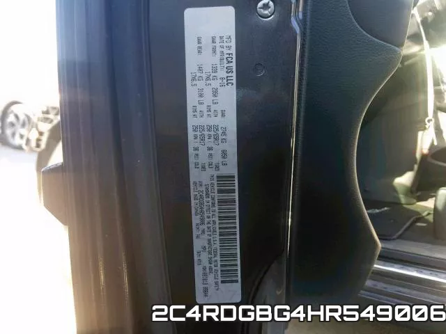 2C4RDGBG4HR549006 фото 2