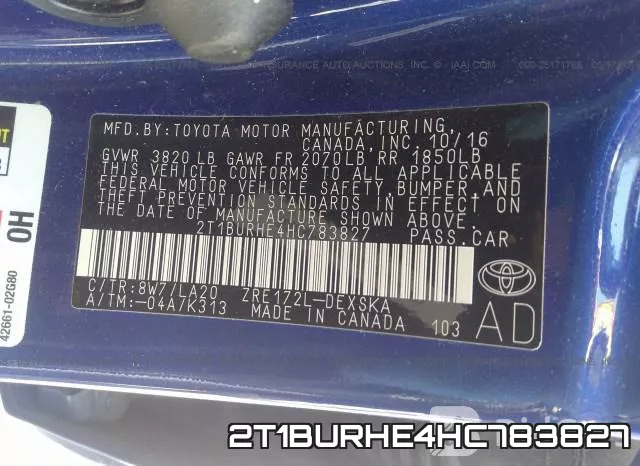 2T1BURHE4HC783827 фото 8