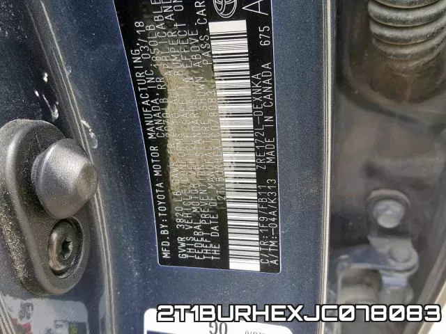 2T1BURHEXJC078083 фото 2