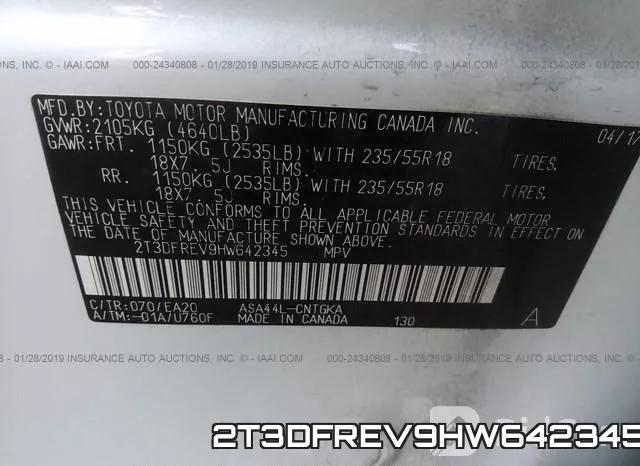 2T3DFREV9HW642345 фото 10