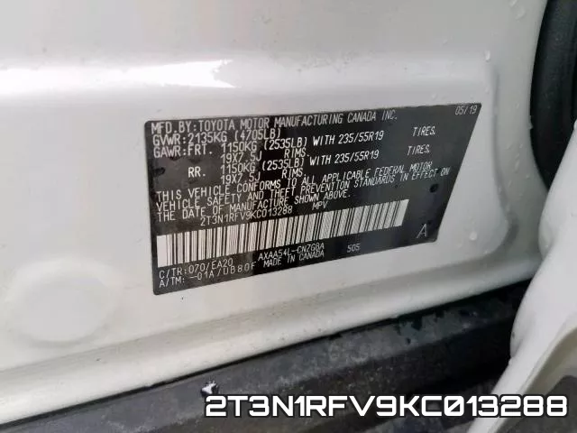 2T3N1RFV9KC013288 фото 2