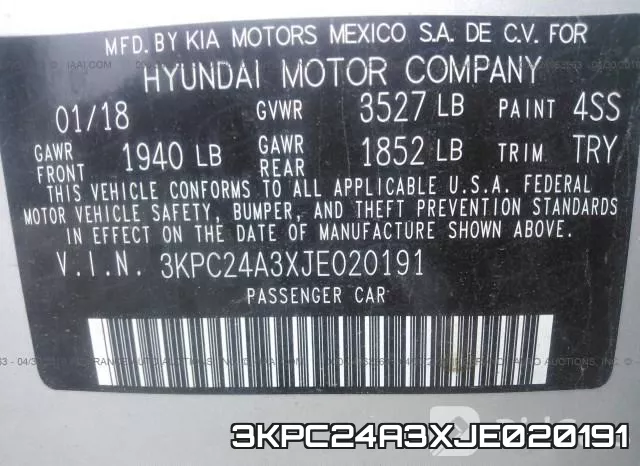 3KPC24A3XJE020191 фото 10