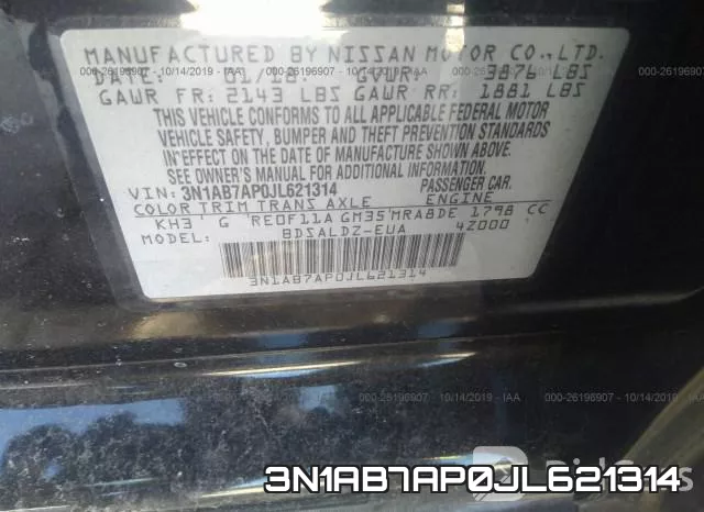 3N1AB7AP0JL621314 фото 10