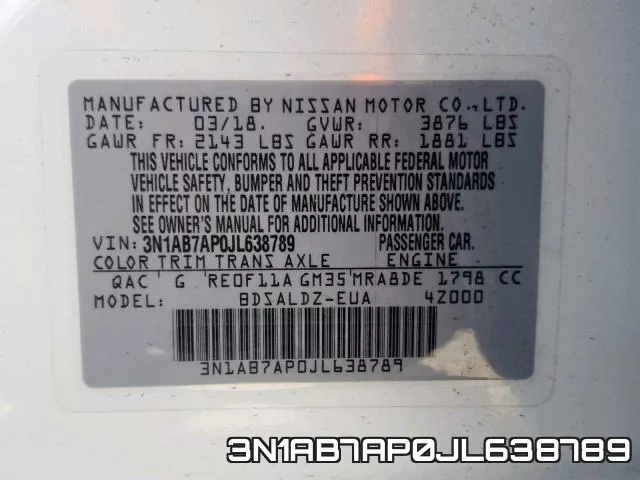 3N1AB7AP0JL638789 фото 2